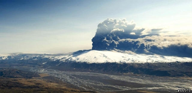冰島火山 - 大自然的力量。