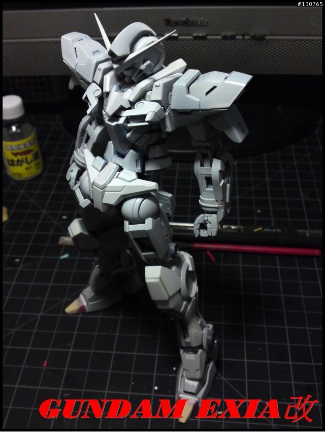 「不定期作品」EXIA改 新增進度+UNICORN GUNDAM 改