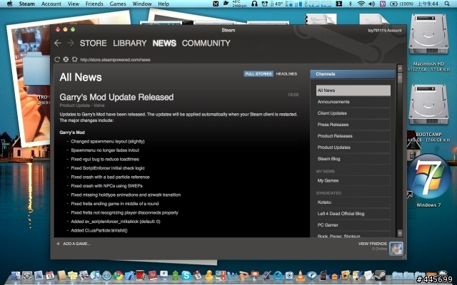 [分享]別再說你的Mac沒遊戲玩!!Steam for Mac正式版 (PC上最熱門的遊戲平台) PORTAL免費到5月24號