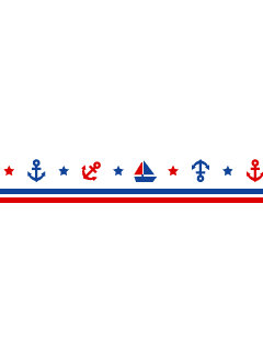 【240x320】(停。)簡單海軍風格。含媒體。blue x white x red