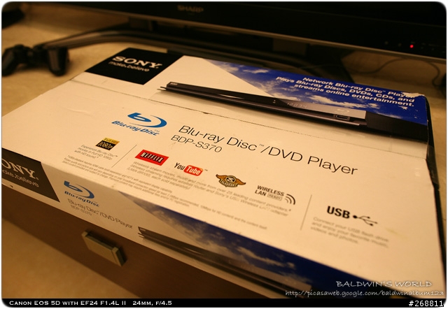 Sony BDP-S370 開箱