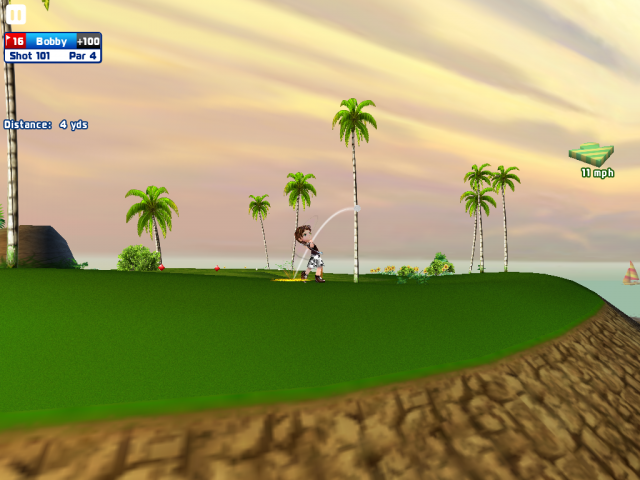 Let's Golf HD 被我玩到當機了...