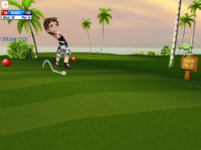 Let's Golf HD 被我玩到當機了...