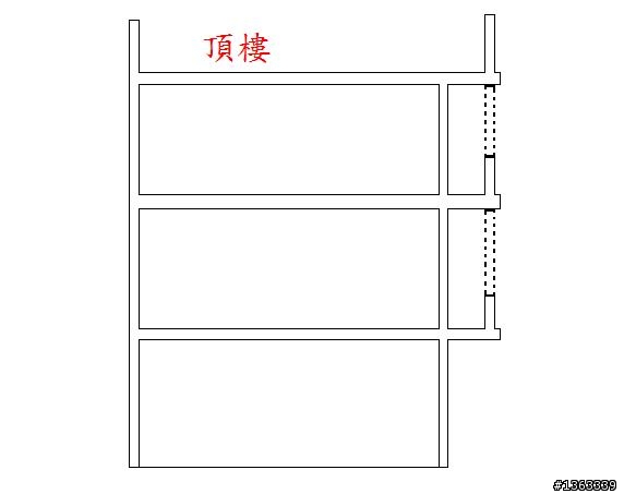 樓下施工牆壁黏到頂樓的邊界這樣算外推嗎?