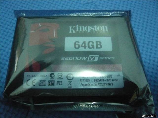 高效能高CP的SSD  Kingston SSDNOW V+ 64G開箱測試