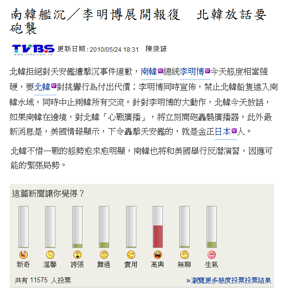 大家看到南北韓要開打有這麼高興嗎？