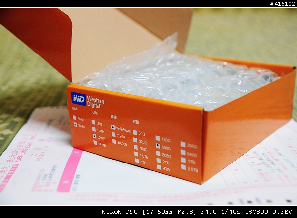 [開箱文] WD AAKS 500G 捷元保固 之 敗部復活 !!