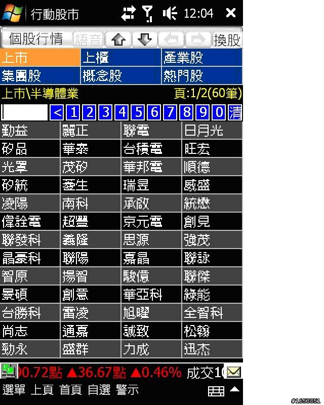 看盤軟體試用心得(三竹的「行動股市」)