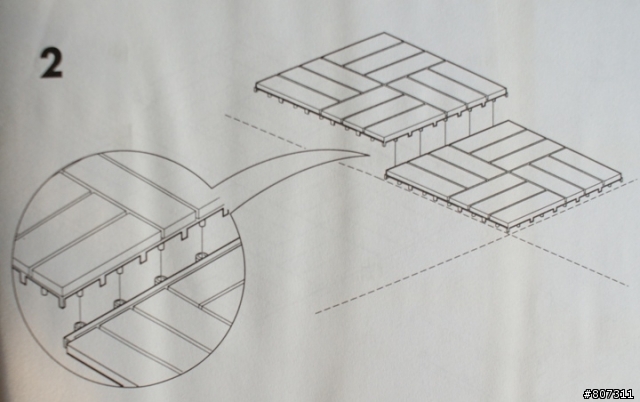 ikea 戶外 木頭 拼貼地磚