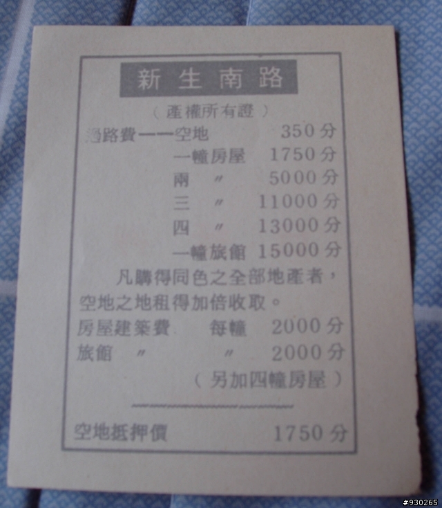 舊版的大富翁