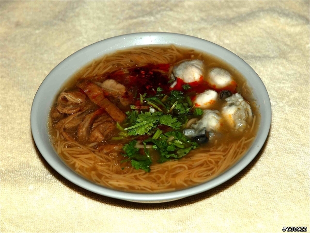 新店景美很好吃有古早味的“蚵仔麵線“