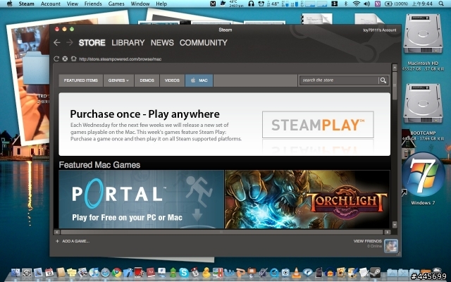 [分享]別再說你的Mac沒遊戲玩!!Steam for Mac正式版 (PC上最熱門的遊戲平台) PORTAL免費到5月24號