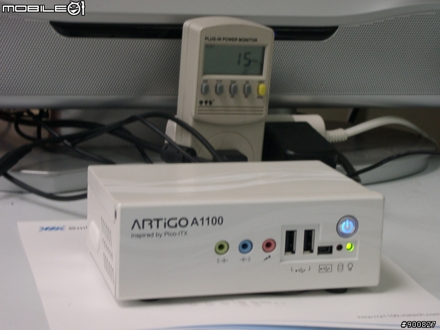 VIA Nano 處理器 ARTiGO A1100 準系統 撥放 h.264 1080P 15w