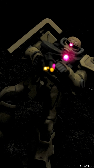 發光實驗作No.4 [HGUC] MS-06F2 Zaku II Type F2