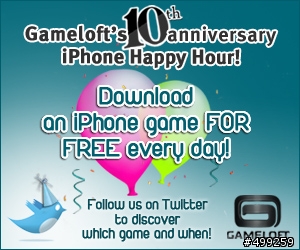 [Happy Hour]5/10~21"Gameloft"每天送免費遊戲！(活動結束)