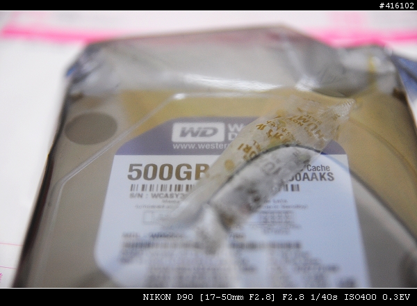 [開箱文] WD AAKS 500G 捷元保固 之 敗部復活 !!