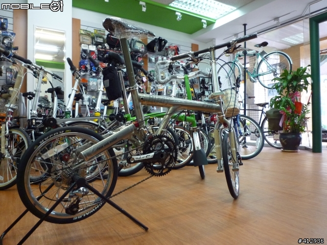 [開箱] BROMPTON Titanium 2010年式 蘋果綠 客製P把鈦布! 鈦布vs鈦鳥大比拼~