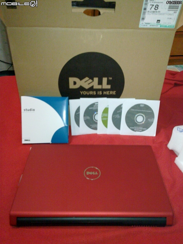 〔簡易開箱〕DELL Studio 1558 紅
