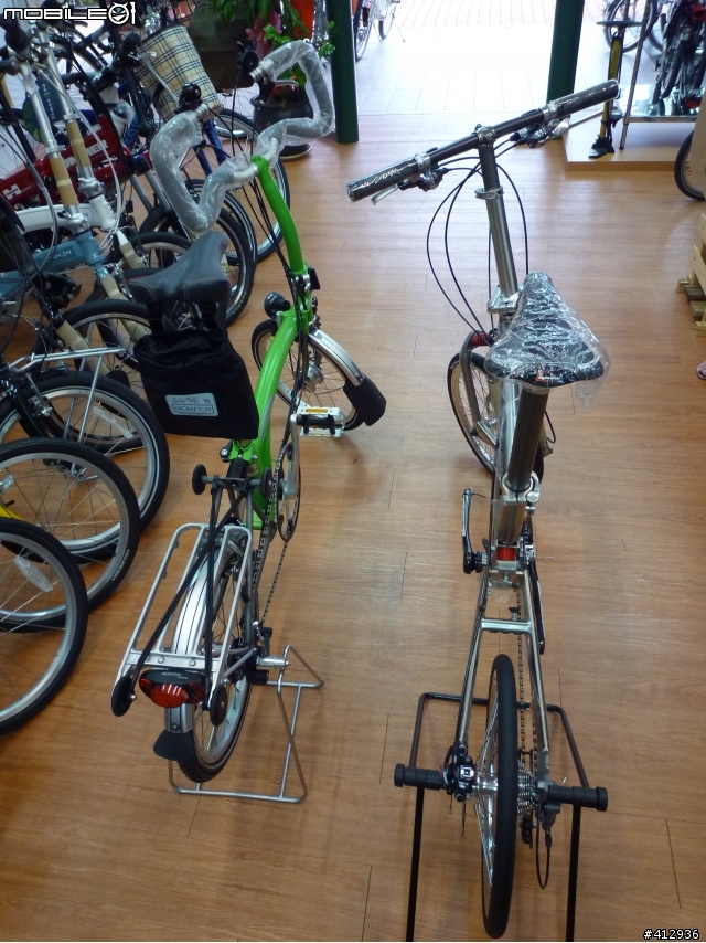 [開箱] BROMPTON Titanium 2010年式 蘋果綠 客製P把鈦布! 鈦布vs鈦鳥大比拼~