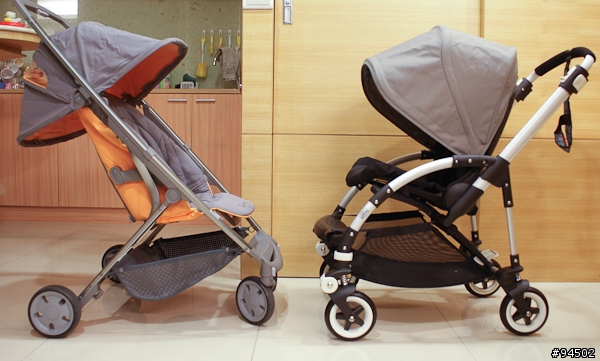 ［開箱］新款2010 Bugaboo Bee+推車, 同場加映與Quinny Senzz的比較圖