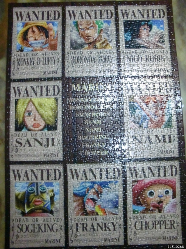 (分享) 海賊王懸賞單拼圖  【1000片】50x75cm