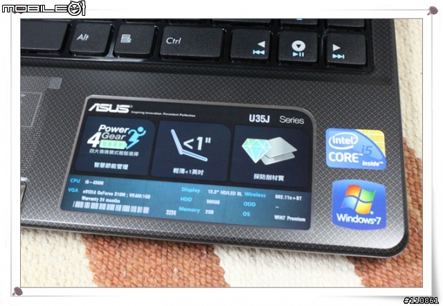 髮絲●輕薄●長效 ASUS U35JC簡單分享