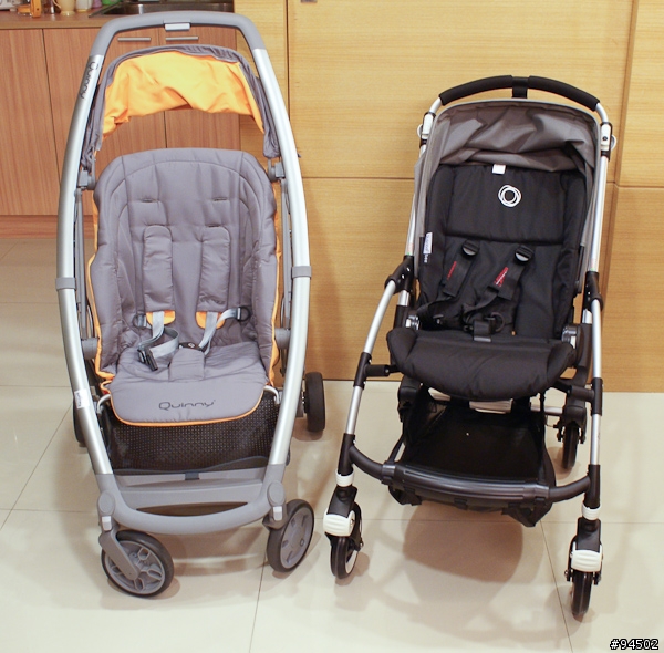 ［開箱］新款2010 Bugaboo Bee+推車, 同場加映與Quinny Senzz的比較圖
