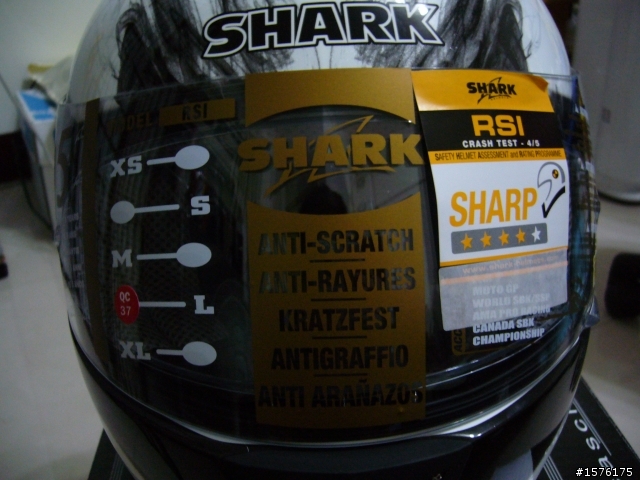 [安全帽][簡單開箱]Shark RSI Smoke PINLOCK white black anthrac