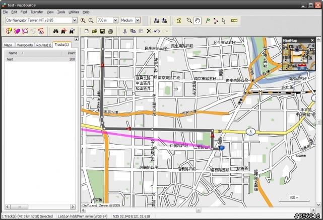手動產生航跡的方法