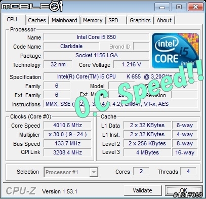 [愛地球]  超很快也超省電的Intel I5-655k 高效能環保CPU {超頻後低於100瓦!!}