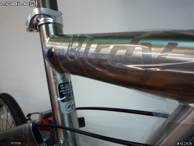 [開箱] BROMPTON Titanium 2010年式 蘋果綠 客製P把鈦布! 鈦布vs鈦鳥大比拼~
