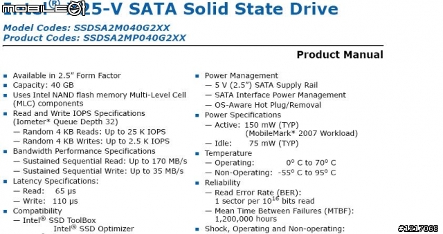 [效率佳] 首當其”衝”的Intel X25-V SSD~