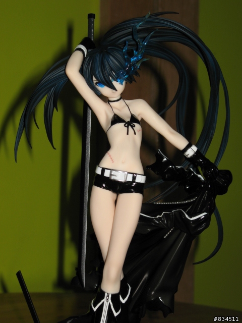 [開箱分享] {BRS_黑岩} (刀版) 1/8  BLACK★ROCK SHOOTER (Black blade ver. )__ (はちゅねミク主持)