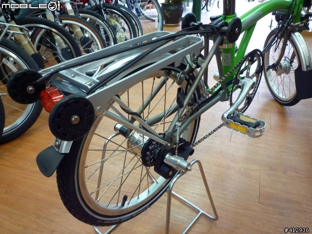 [開箱] BROMPTON Titanium 2010年式 蘋果綠 客製P把鈦布! 鈦布vs鈦鳥大比拼~