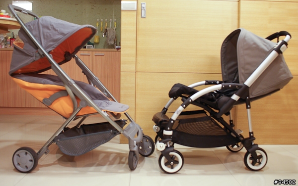 ［開箱］新款2010 Bugaboo Bee+推車, 同場加映與Quinny Senzz的比較圖