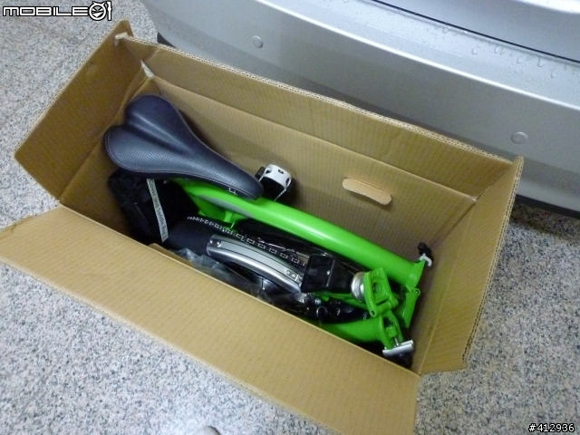 [開箱] BROMPTON Titanium 2010年式 蘋果綠 客製P把鈦布! 鈦布vs鈦鳥大比拼~