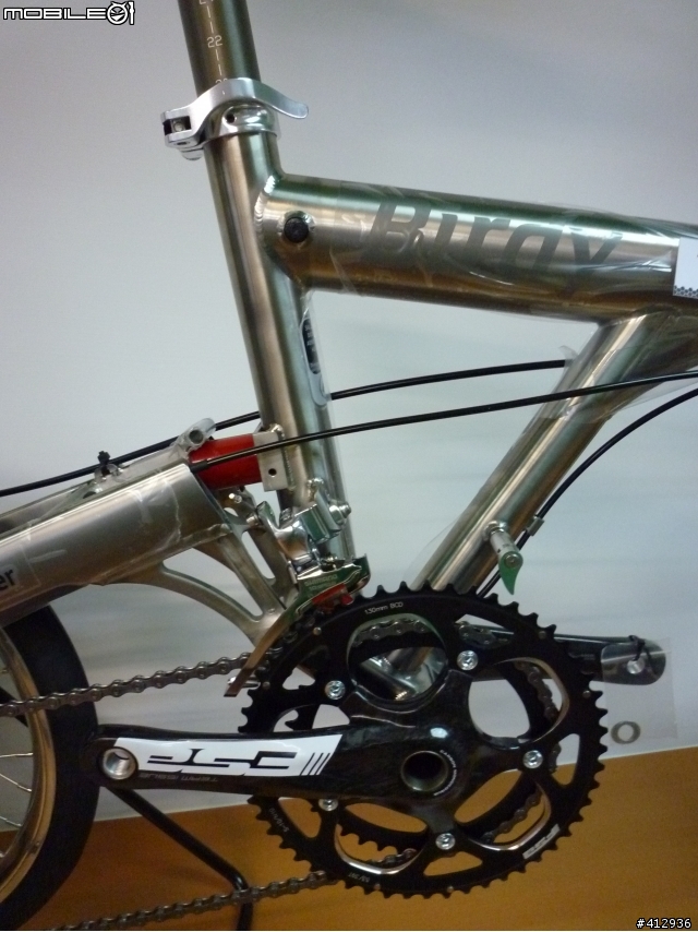 [開箱] BROMPTON Titanium 2010年式 蘋果綠 客製P把鈦布! 鈦布vs鈦鳥大比拼~