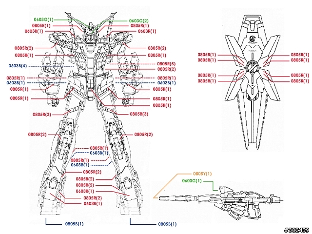 發光實驗作No.5 獨角獸毀滅模式 [HGUC] RX-0 Unicorn Gundam [destroy mode]