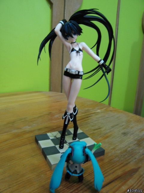 [開箱分享] {BRS_黑岩} (刀版) 1/8  BLACK★ROCK SHOOTER (Black blade ver. )__ (はちゅねミク主持)