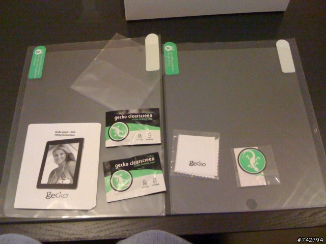 iPad入門版 + gecko guard anti-glare films 開箱