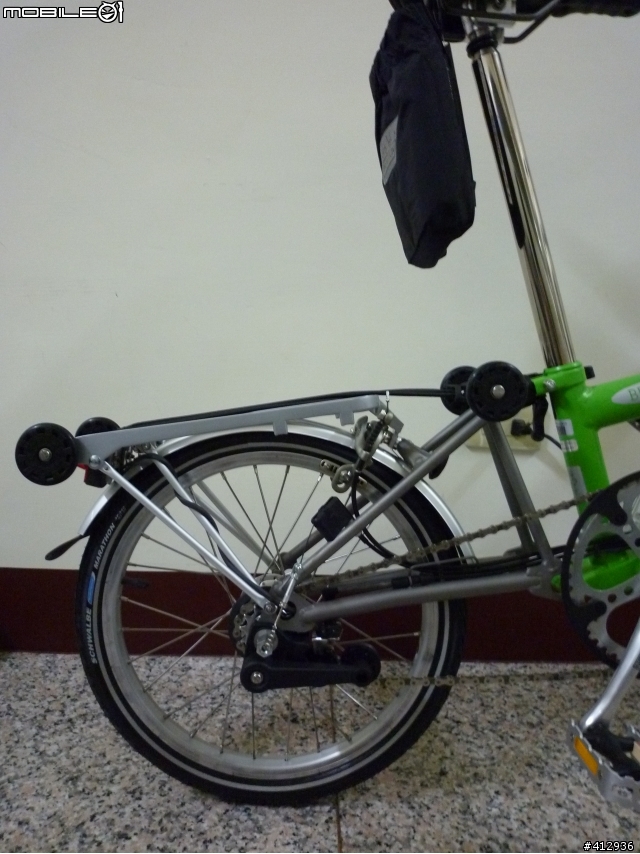 [開箱] BROMPTON Titanium 2010年式 蘋果綠 客製P把鈦布! 鈦布vs鈦鳥大比拼~