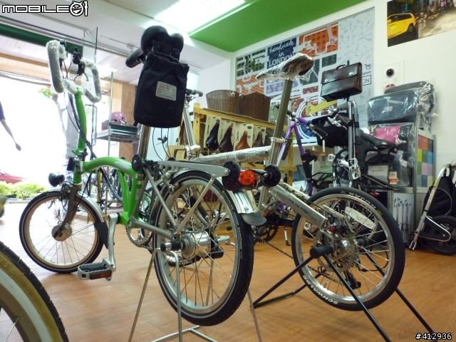 [開箱] BROMPTON Titanium 2010年式 蘋果綠 客製P把鈦布! 鈦布vs鈦鳥大比拼~