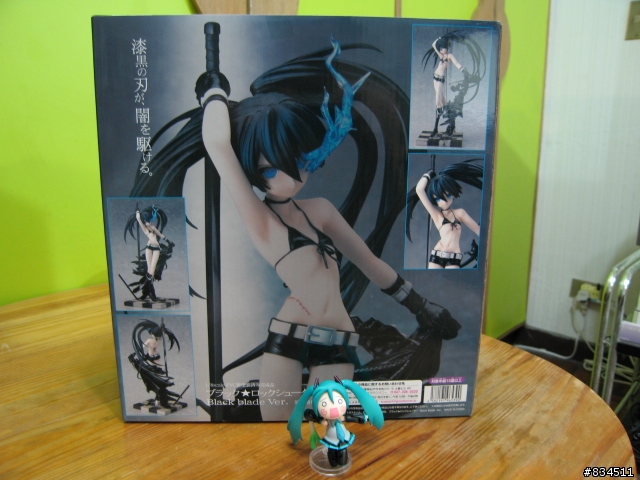 [開箱分享] {BRS_黑岩} (刀版) 1/8  BLACK★ROCK SHOOTER (Black blade ver. )__ (はちゅねミク主持)