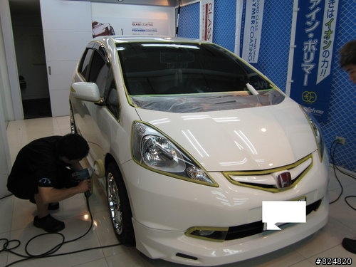 Honjyo taiwan日本專業級汽車美容內湖總公司HONDA FIT GLASS NEO COAT分享文