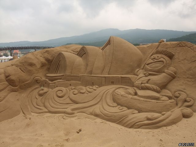 [食玩天地] 台北貢寮 福隆海水浴場-2010沙雕季