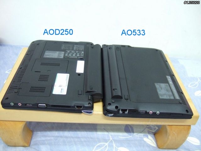 acer10.1吋小筆電AO533開箱+AOD250比較