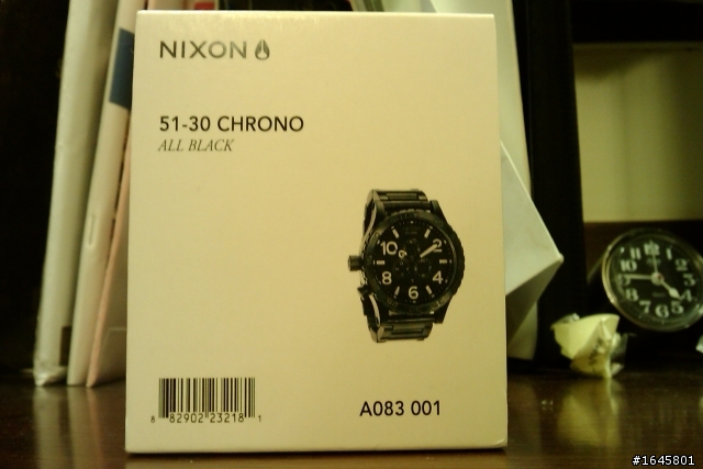 [開箱] NIXON 51-30 Chrono All Black