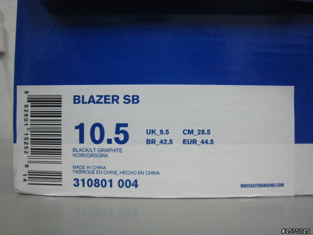 ~ NIKE SB 開箱文 ~ BLAZER SB 黑灰百搭基本配色