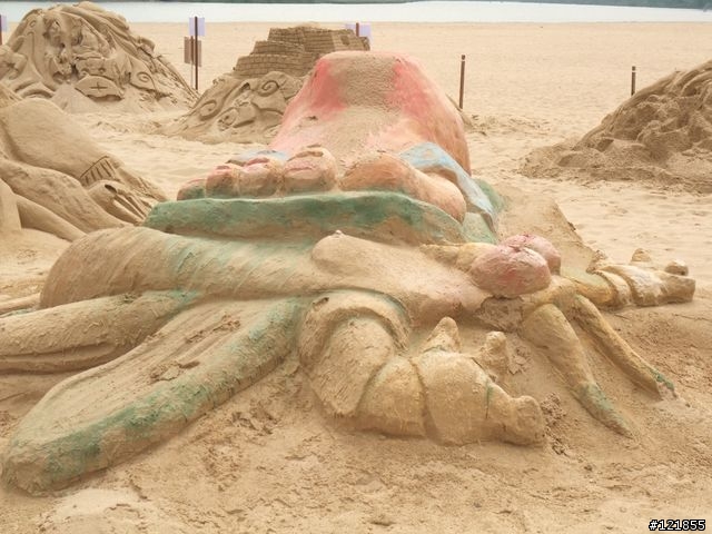 [食玩天地] 台北貢寮 福隆海水浴場-2010沙雕季