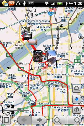 [教學]利用AndAndo軌跡記錄軟體 製作軌跡相片地圖